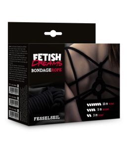 Fetish Dreams Bondage Rope 10m Black