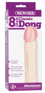 Gode ​​ferme mais flexible Vac-u-lock 8 pouces Gd