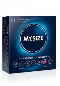 MY.SIZE 64mm Condoms 3pcs