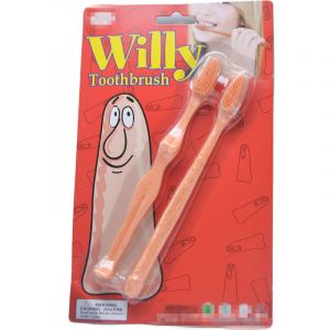 la brosse à dents en forme de pénis de Willy