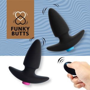 FunkyButts Remote Controlled Butt Plug Set for Couples