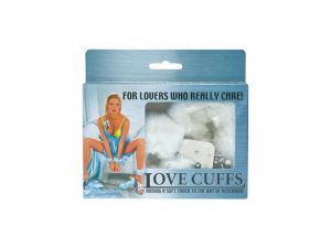 Menottes en fourure blanche cuffs