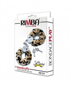 Rimba - Menottes avec fourrure désigné léopard