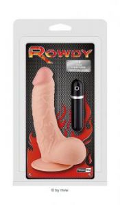 Rowdy Vibrating Dong with Suction Cup ca.19 cm Flesh beige