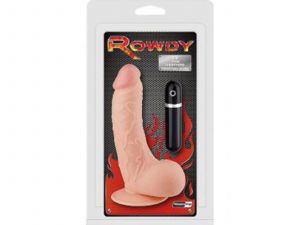Rowdy Vibrating Dong with Suction Cup ca.19 cm Flesh