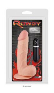Rowdy Vibrating Dong with Suction Cup ca.20 cm Flesh beige