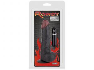Rowdy Vibrating Dong with Suction Cup ca.24 cm Black
